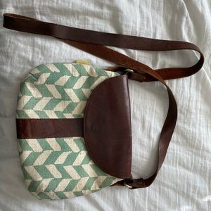 JOYN Leather & Canvas Purse
